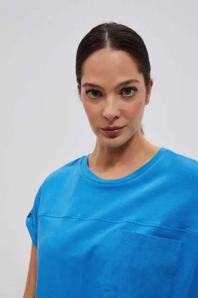 WOMEN'S T-SHIRT L-TS-4086 FRESH BLUE