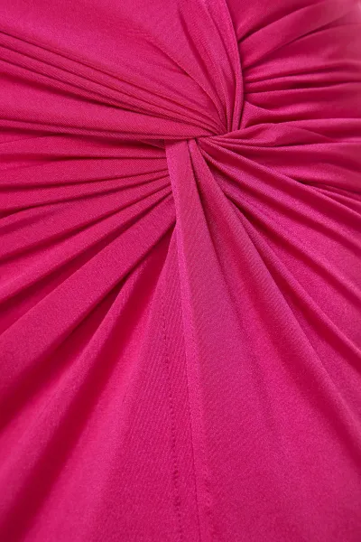 Trendyol X Zeynep Tosun Fuchsiová sukňa s detailmi drapérií