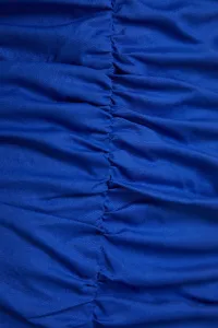 Trendyol Blue limitovaná edícia zahalených mini poplínskych tkaných šiat tkané šaty