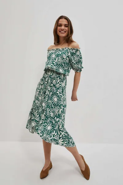Marisse Women's Dress L-Su-4040 Palm Leaf