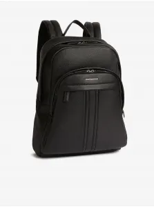 Geox Black Mens Leather Backpack - Men