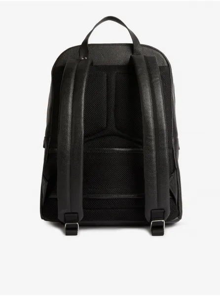 Geox Black Mens Leather Backpack - Men