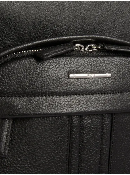 Geox Black Mens Leather Backpack - Men