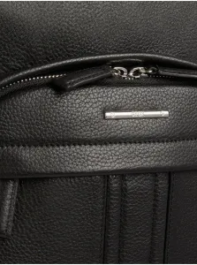Geox Black Mens Leather Backpack - Men