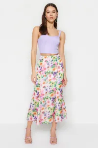 Trendyol Multicolored Floral Patterned Maxi Length Woven Skirt