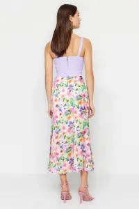 Trendyol Multicolored Floral Patterned Maxi Length Woven Skirt