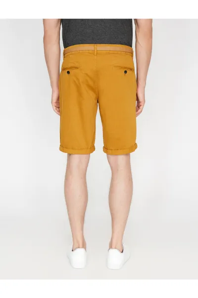 Koton Shorts - Yellow - Normal Waist