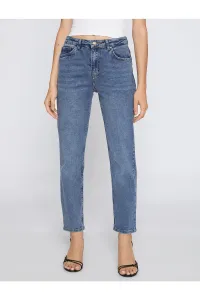Koton Džínsy s rovnými nohavicami Nohavice vysoký pás - Eve Slim Jeans