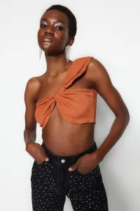 Trendyol Pletený Textúrovaný Bustier s Dlaždicovým Vzorom