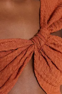 Trendyol Pletený Textúrovaný Bustier s Dlaždicovým Vzorom