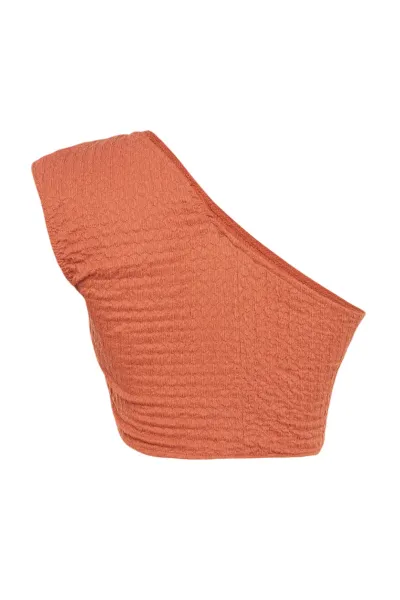 Trendyol Pletený Textúrovaný Bustier s Dlaždicovým Vzorom