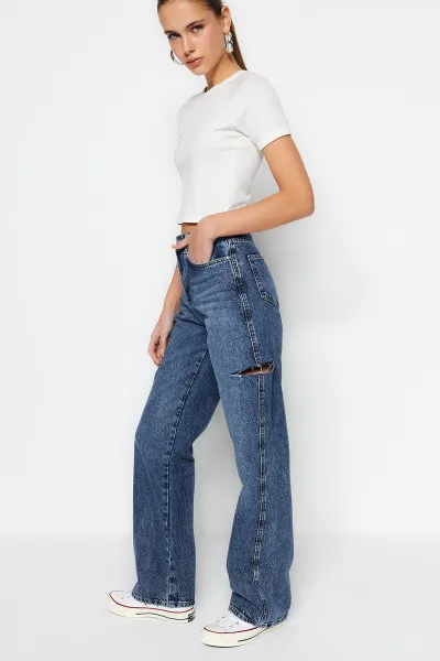 Dámske rifle Trendyol Denim