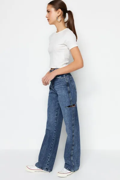Dámske rifle Trendyol Denim