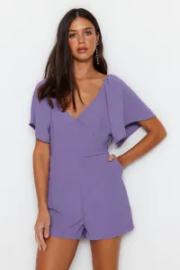 Trendyol Lila Mini Overal s Detailom na Zadnom Okne