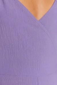 Trendyol Lila Mini Overal s Detailom na Zadnom Okne
