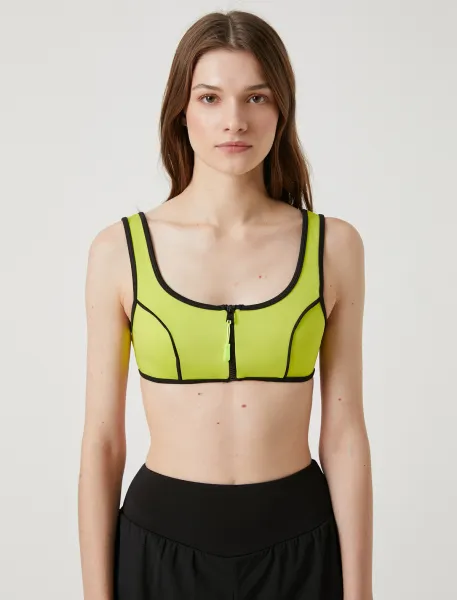 Koton Şahika Ercümen X - bikiny na zips s detailom potrubia