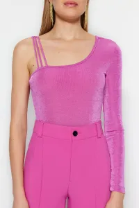 Trendyol Lilac Knitted Snap fastener Body