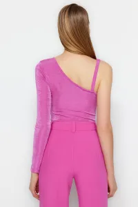Trendyol Lilac Knitted Snap fastener Body