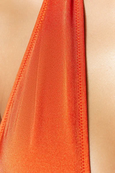 Trendyol Cinnamon Underwire Inverted V Underwire Bikini Top