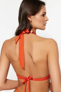 Trendyol Cinnamon Underwire Inverted V Underwire Bikini Top