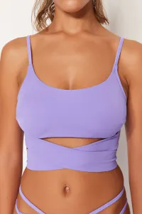 Trendyol Lila Bralette kravata bikiny top