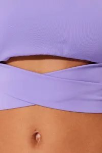 Trendyol Lila Bralette kravata bikiny top