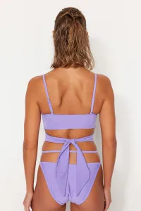 Trendyol Lila Bralette kravata bikiny top