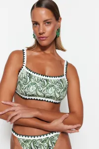 Trendyol Paisley Bralette vyšívaný top bikín