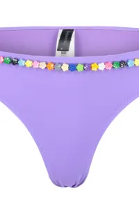 Trendyol Lila Bead Príslušenstvo normálna noha bikiny spodok