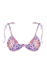 Trendyol Kvetinový vzorovaný Obrátený V Underwire Bikini Top