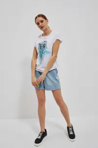 Marisse Women's T-Shirt L-Ts-4094 White