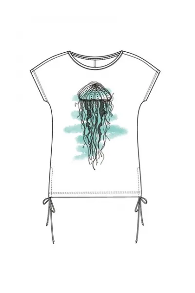 Marisse Women's T-Shirt L-Ts-4094 White