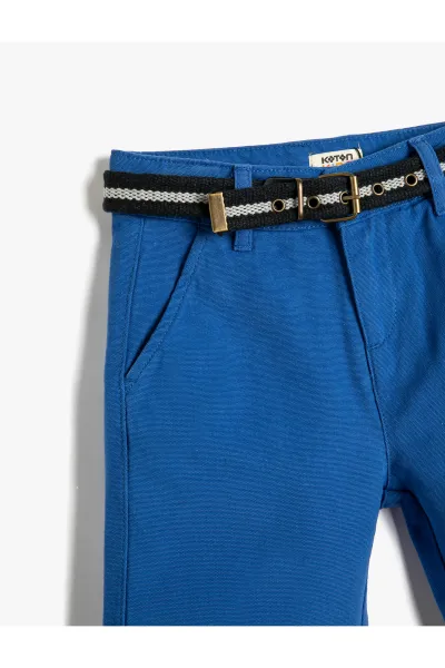 Koton Chino šortky s detailom vrecka a opaskom Bavlna Bavlna