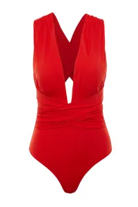 Dámske plavky Trendyol V-neck