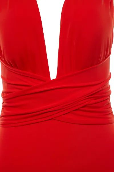 Dámske plavky Trendyol V-neck