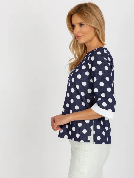 Blouse-LK-BZ-506755.56P-navy blue