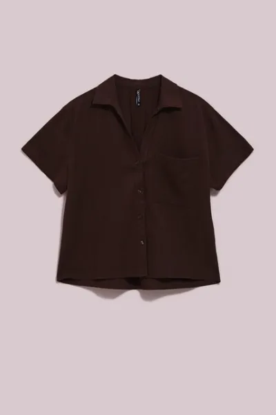 Marisse Women's Shirt L-Ko-4054 D.Oak