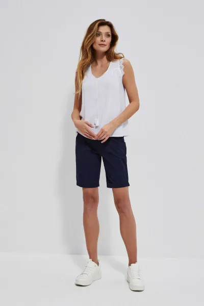 Marisse Women's Shirt L-Ko-3762 White
