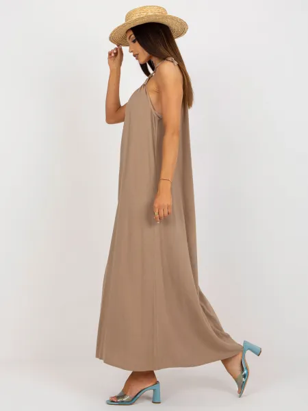 Dress-TW-SK-BE-203D.38P-dark beige