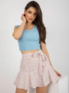Skirt-NM-SD-AB031.56P-White-Pink