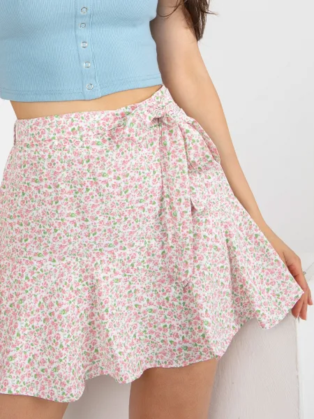 Skirt-NM-SD-AB031.56P-White-Pink
