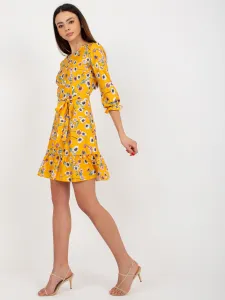 Dress-LK-SK-507601.32P-dark yellow