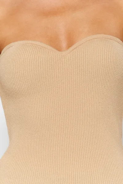 Trendyol Nork Sweetheart golier detailný pletený sveter