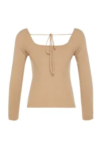 Trendyol Nork Sweetheart golier detailný pletený sveter