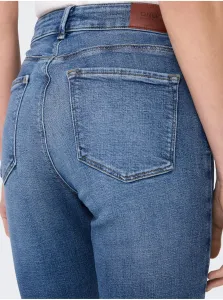 Modré dámske straight fit džínsy ONLY Emily