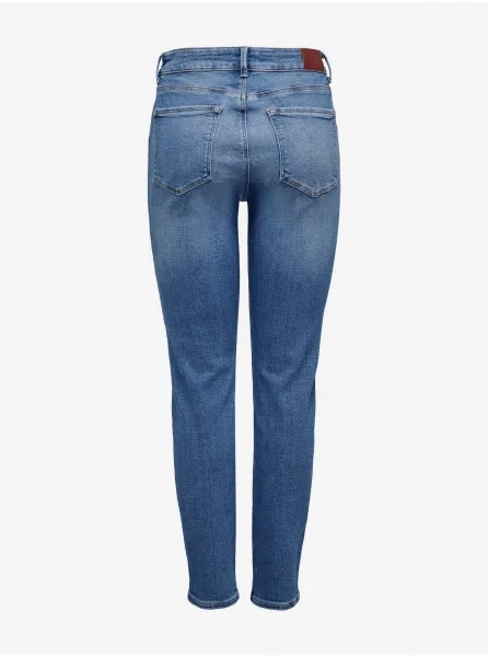 Modré dámske straight fit džínsy ONLY Emily