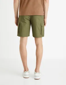 Kaki pánske kraťasy Celio Fostopbm