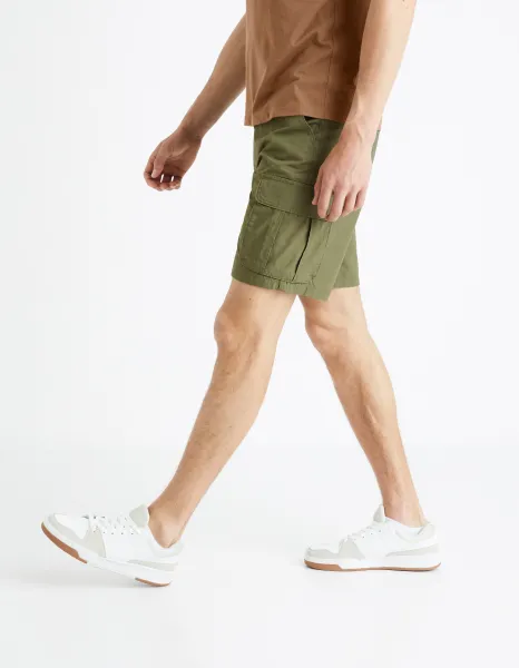 Kaki pánske kraťasy Celio Fostopbm