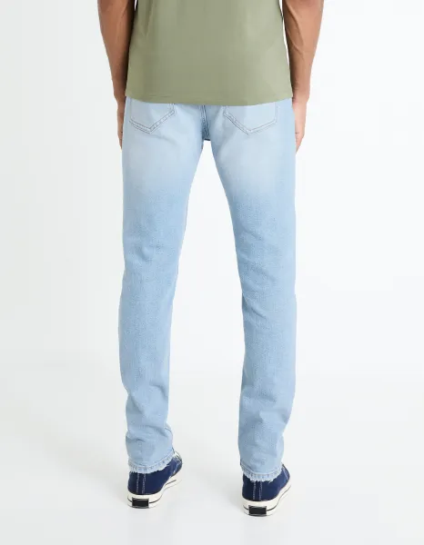 Svetlomodré pánske slim fit džínsy Celio Fostroy