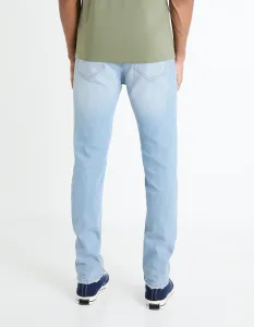 Svetlomodré pánske slim fit džínsy Celio Fostroy
